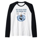 Mens The Wizard behind The Pumpkin Seed Halloween Pregnancy Men Raglan Baseball Tee