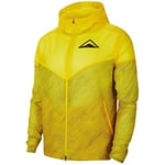 NIKE Men's Wr Hd Trail Fleece Jacket, Speed Yellow/Black, M