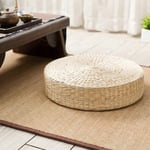 Tapis de si&egrave;ge de chaise, coussin d'herbe, tapis de sol, Yoga Zen, fait &agrave; la main, rond en paille tiss&eacute;e, oreiller pour jardin, salle &agrave; manger, salon, d&eacute;coration de la maison