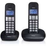 Profoon PDX-1120 DECT telefon med 2 håndsett svart