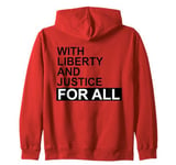 With Liberty and Justice for All Shirt,Equality Equal Rights Zip Hoodie