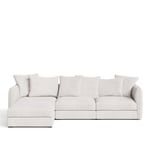 NO GA - Pavarotti 3-Seater with Ottoman - Ascot White - Soffor - NO GA Studio