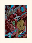 Pyramid International Guardians of The Galaxy Vol. 2 (Galactic) -Mounted Print Memorabilia 30 x 40cm, Paper, Multicoloured, 30 x 40 x 1.3 cm