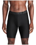 Under Armour Men's Performance Tech Mesh 9-Inch Boxerjock Multi-Pack, Black Solid-Core 3 Pack, Medium