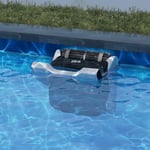 WYBOT Robot Piscine sans Fil (4 Brosses+2 Panier Filtrant) Robot Piscine Fond et Parois, Aspirateur Piscine Hors Sol avec 3 Moteurs, Idéal pour Les Piscines Jusqu'à 120㎡ (4200GPH)