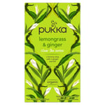 Pukka Teas Organic Lemongrass & Ginger Tea - 20 Teabags x 4 Pack