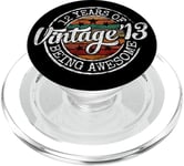 Vintage 2013 Bday Stamp 12th Birthday Gifts 12 Year Old PopSockets PopGrip for MagSafe