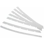 6x Languettes en caoutchouc compatible avec Neato Botvac D75 aspirateur-robot - Lot de lamelles de rechange incl. racleur, transparent - Vhbw