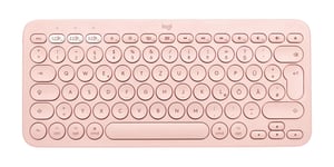 Logitech K380 Multi-Device Bluetooth Keyboard - tastatur - QWERTZ - Tysk - rosa