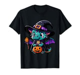 Scary Halloween Dragon Witch Hat Costume Spooky Season T-Shirt