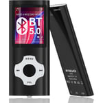 Bluetooth 5.0 Mp3 / Mp4-spelare med 32 GB minneskort, 1,8-tums LCD-skärm, stöd upp till 128 GB, stegräknare/video/röstinspelning/FM-radio/e-boksläsare/foto