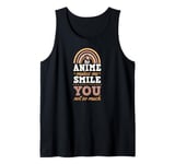 Anime Make Me Smile You Not So Much Bohemian Rainbow Tank Top