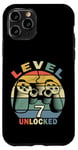 Coque pour iPhone 11 Pro Niveau 7 Débloqué Funny Kids 7th Birthday Gamer