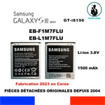 GENUINE BATTERY SAMSUNG GALAXY S3 MINI GT-i8190 EB-L1M7FLU EB-F1M7FLU ORIGINALE