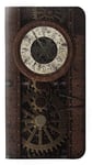 Steampunk Clock Gears PU Leather Flip Case Cover For Samsung Galaxy S9 Plus
