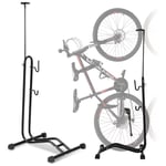 Swanew - Support de support pour 2 place pour vélo de sol, support de stationnement extérieur, pour vélo, en acier, porte-vélos