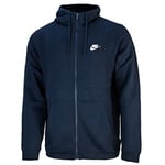 Nike Sportswear Club FZ BB Sweat à Capuche Homme, Obsidian/Obsidian/Blanc, FR : 4XL (Taille Fabricant : 4XL)