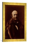 Kunst für Alle 'Image encadrée de Nadar Jacques Offenbach (1819–80), German Composer, Portrait Photograph, d'art dans Le Cadre de Haute qualité Photos Fait Main, 40 x 60 cm, Doré Raya