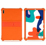 RLTech Coque pour Huawei Matepad 10.4 2020, Ultra Slim Soft Housse en Silicone Coque Case Étui avec Stand pour Huawei Matepad 10.4 2020, Orange