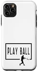 Coque pour iPhone 11 Pro Max Play Ball Baseball Batter Homerun Funny Game Graphic Dire