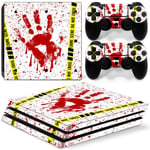 YWZQ Cool Color Sticker Viny Decal Sticker for PS4 Pro Decal Console + 2 Controller Skin Sticker for Playstation 4 Pro Skin Protective Film,H