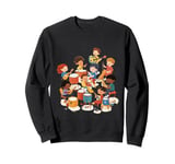 Kids Playing Instruments Music Education Sweatshirt