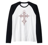 Alternative Cross Mall Goth Gothic Grunge Romantic Raglan Baseball Tee