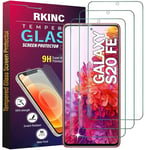 RKINC Screen Protector [3-Pack] for Samsung Galaxy S20 FE / S20 FE 5G, Tempered Glass Film Screen Protector, 0.33mm [LifetimeWarranty][Anti-Scratch][Anti-Shatter][Bubble-Free]