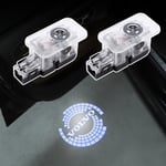 2 st bilar dörrpölsljus för Volvo XC90 XC60 XC40 S90 S60 V90 V60 Välkomstljustillbehör Bils dörr LED-ljuslogoprojektor (typ A-logotyp)