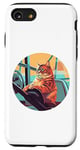 iPhone SE (2020) / 7 / 8 Cute Orange Fitness Cat on Gym Lifting Bench Case