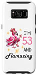 Galaxy S8 Flamingo 53rd Birthday I'm 53 Year Old And Flamazing Case