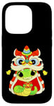 Coque pour iPhone 14 Pro Happy Lunar Chinese New Year 2025 Cute Baby Snake Dragon