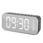 Wireless Retro Speaker Alarm Clock Mini Family Mirror Alarm Clock S