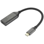 RF-5234038 usb-c® / hdmi Câble adaptateur [1x usb-c® mâle - 1x hdmi femelle] noir blindage par tresse 0.15 m - Renkforce