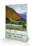 Pyramid International The Lake District 2 Wood Print, Multi-Colour, 40 x 59 x 1.3 cm