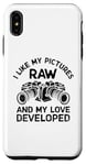 Coque pour iPhone XS Max I Like My Pictures Raw And My Love Developed Photographe