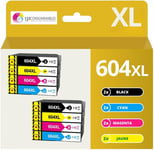 604XL - Pack de 8 Cartouches d'encre Compatible pour Epson 604 XL Ananas - pour Le Remplacement de Cartouche Epson XP 2200 XP 2205