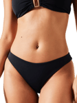 Accessorize Stretch Brazilian Bikini Bottoms, Black