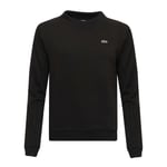 Lacoste Womenss SPORT Fleece Tennis Sweatshirt in Black Polycotton - Size 8 UK