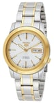 Seiko SNKE54K1 5 Automatic (44mm) White Dial / Two-Tone Watch