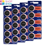 20 MURATA CR2016 LITHIUM BATTERIES 3V 90 MAH CELL COIN BUTTON EXP 2032 SONY NEW