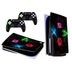 PS5 Console and Controller Skin Flerfärgad