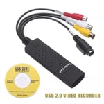 Adaptateur USB 2.0 audio TV vidéo DVR vers PC DVD VCR,convertisseur de carte de capture,enregistreur Grabber,convertisseur audio vers numérique