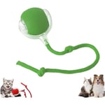 2024 Smart Cat Ball Toys Automatisk Rullande Boll Elektrisk Kattleksak Självstyrning Interaktiv Katt Hund Green