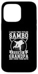 Coque pour iPhone 14 Pro Max Sambo Grandpa Sambo Fighter Sambo Arts martiaux