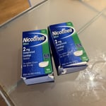 2 X Nicotinell Lozenges 2mg, Sugar Free Mint 96 Pieces Exp 08/2026