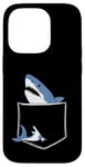 Coque pour iPhone 14 Pro Shark Pocket Animal Pets Funny Shark Men Women Kids