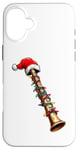 iPhone 16 Plus Flute Instrument Christmas Hat Xmas Case