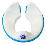 Pourty Childrens Kids Potty Flexi Fit Toilet Trainer Seat Submitted Blue