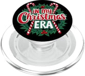 In My Christmas Era Décoration amusante en forme de canne à sucre d'orge PopSockets PopGrip pour MagSafe